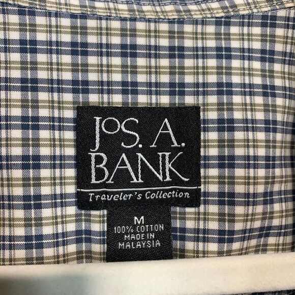 Jos A Banks Checkered Short Sleeve Dress Shirt - Picture 4 of 4